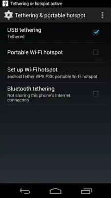 USB Tethering android App screenshot 1