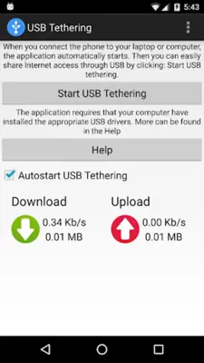 USB Tethering android App screenshot 2